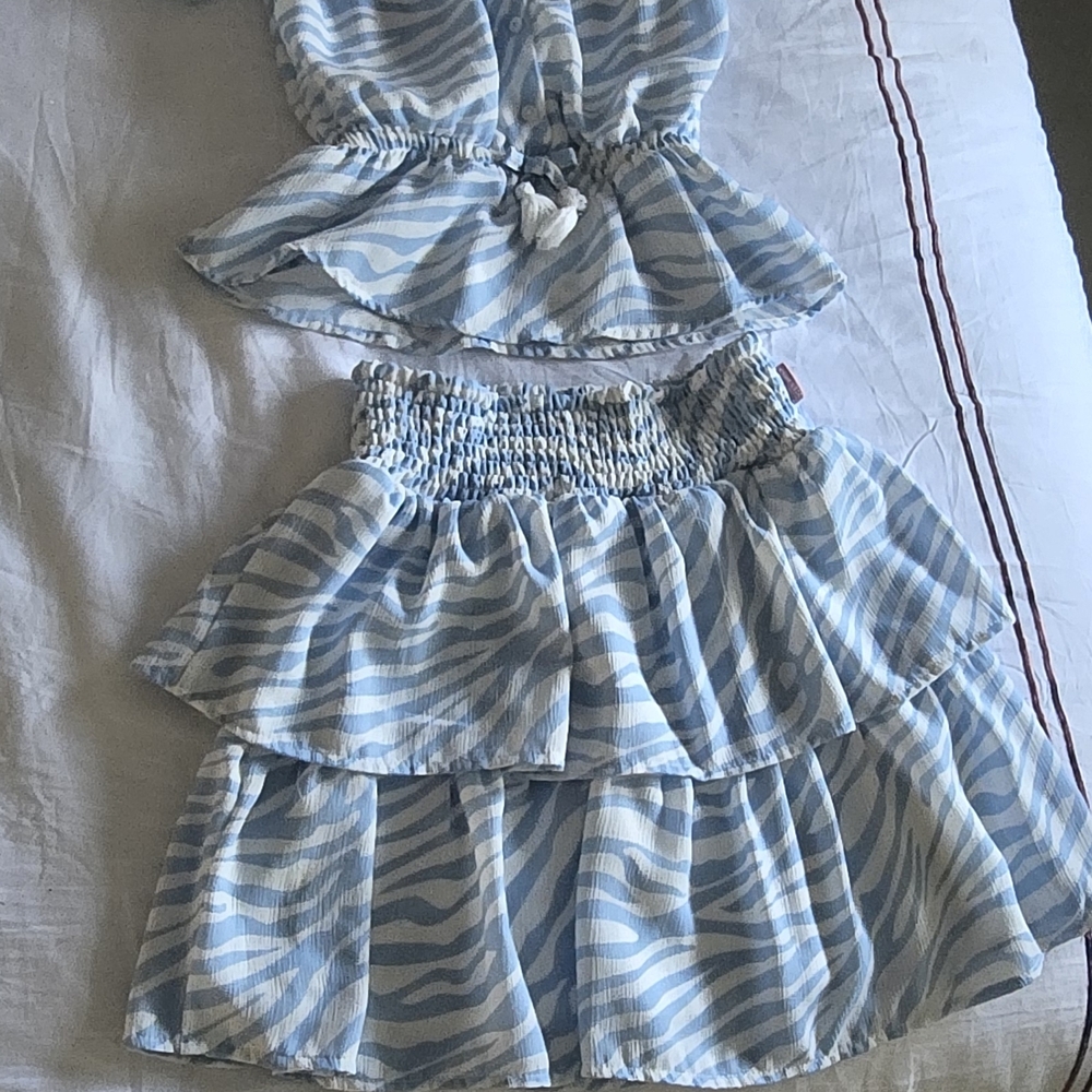 BCBGirls Blue and White Kids Matching Set - Picture 7 of 7